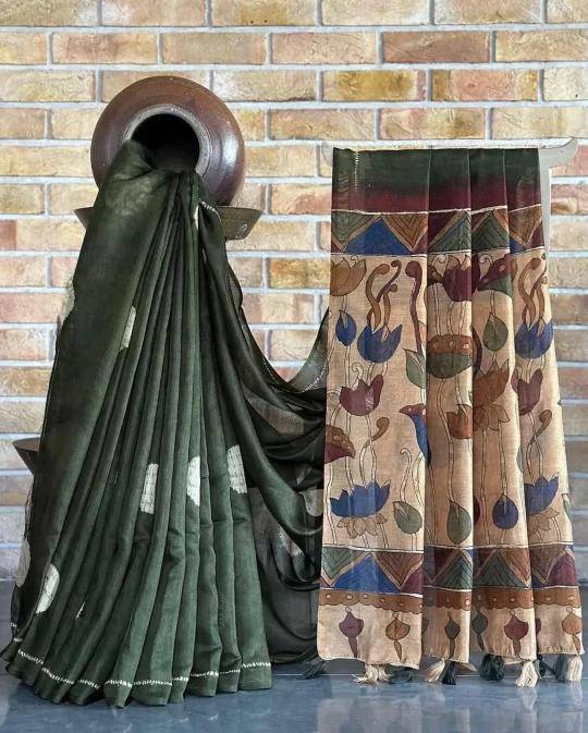 Akshara linen digital print Saree dealers in Ahmedabad